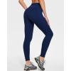 Ewedoos Womens Fleece Lined Leggings Water-Resistant Thermal Winter Fleece Leggings for Women with Pockets Ski Hiking(Dark Blue)