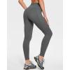 Ewedoos Womens Fleece Lined Leggings Water-Resistant Thermal Winter Fleece Leggings for Women with Pockets Ski Hiking(Dark Grey)