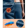 Ewedoos Womens Fleece Lined Leggings Water-Resistant Thermal Winter Fleece Leggings for Women with Pockets Ski Hiking(Dark Midinight Blue)
