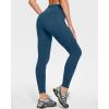 Ewedoos Womens Fleece Lined Leggings Water-Resistant Thermal Winter Fleece Leggings for Women with Pockets Ski Hiking(Dark Midinight Blue)