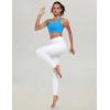 Ewedoos Womens Fleece Lined Leggings Water-Resistant Thermal Winter Fleece Leggings for Women with Pockets Ski Hiking(White)
