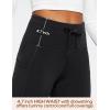 Ewedoos Womens Fleece Lined Leggings with Pockets Water Resistant High Waisted Thermal Winter Leggings for Women Hiking(Black Fleece Lined Leggings)