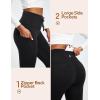 Ewedoos Womens Fleece Lined Leggings with Pockets Water Resistant High Waisted Thermal Winter Leggings for Women Hiking(Black Fleece Lined Leggings)