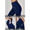 Ewedoos Women’s Fleece Lined Leggings with Pockets Winter Thermal Leggings for Women High Waisted Yoga Warm Leggings(Blue)