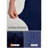 Ewedoos Women’s Fleece Lined Leggings with Pockets Winter Thermal Leggings for Women High Waisted Yoga Warm Leggings(Blue)