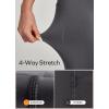 Ewedoos Women’s Fleece Lined Leggings with Pockets Winter Thermal Leggings for Women High Waisted Yoga Warm Leggings(Gray)
