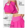 Ewedoos Womens Flowy Shorts with Pockets Tummy Control Athletic Shorts for Women Running Shorts Tennis Skirt Skort(Hot Pink)