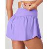 Ewedoos Womens Flowy Shorts with Pockets Tummy Control Athletic Shorts for Women Running Shorts Tennis Skirt Skort(Lavender)