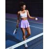 Ewedoos Womens Flowy Shorts with Pockets Tummy Control Athletic Shorts for Women Running Shorts Tennis Skirt Skort(Lavender)