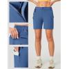Ewedoos Womens Hiking Shorts Stretchy Cargo Shorts with Pockets Quick Dry UPF 50+ Golf Athletic Outdoor Summer Shorts(Blue)