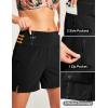 Ewedoos Womens Swim Shorts High Waisted Board Shorts for Women Stretchy 5″ Swim Beach Short with Pockets Swimwear Liner(Black)