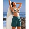 Ewedoos Womens Swim Shorts High Waisted Board Shorts for Women Stretchy 5″ Swim Beach Short with Pockets Swimwear Liner(Forest Green)
