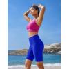 Ewedoos Women’s Swim Shorts Tummy Control UPF50+ High Waisted Swim Bottoms Long Swim Board Shorts for Women with Pockets(Blue)