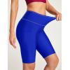 Ewedoos Women’s Swim Shorts Tummy Control UPF50+ High Waisted Swim Bottoms Long Swim Board Shorts for Women with Pockets(Blue)