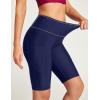 Ewedoos Women’s Swim Shorts Tummy Control UPF50+ High Waisted Swim Bottoms Long Swim Board Shorts for Women with Pockets(Navy)