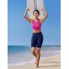 Ewedoos Women’s Swim Shorts Tummy Control UPF50+ High Waisted Swim Bottoms Long Swim Board Shorts for Women with Pockets(Navy)