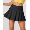 Ewedoos Womens Tennis Skirt with Shorts Underneath Pleated Tennis Skirts for Women Golf Athletic Skorts with Pockets(Black)