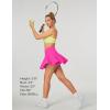 Ewedoos Womens Tennis Skirt with Shorts Underneath Pleated Tennis Skirts for Women Golf Athletic Skorts with Pockets(Hot Pink)