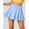 Ewedoos Womens Tennis Skirt with Shorts Underneath Pleated Tennis Skirts for Women Golf Athletic Skorts with Pockets(Light Blue)