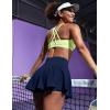 Ewedoos Womens Tennis Skirt with Shorts Underneath Pleated Tennis Skirts for Women Golf Athletic Skorts with Pockets(Navy)