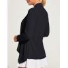 Ewedoos Women’s UPF 50+ Sun Shirts Sun Protection Clothing Lightweight Cardigans with Pockets Long Sleeve Beach Cover Up(Black)