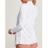 Ewedoos Women’s UPF 50+ Sun Shirts Sun Protection Clothing Lightweight Cardigans with Pockets Long Sleeve Beach Cover Up(White)