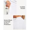 Ewedoos Women’s UPF 50+ Sun Shirts Sun Protection Clothing Lightweight Cardigans with Pockets Long Sleeve Beach Cover Up(White)