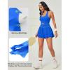 Ewedoos Womens Workout Romper for women 2025 Padded Athletic Romper One Piece for Women Gym Running summer Jumpsuit Clothes(Blue)
