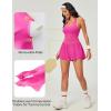 Ewedoos Womens Workout Romper for women 2025 Padded Athletic Romper One Piece for Women Gym Running summer Jumpsuit Clothes(Pink)
