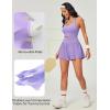 Ewedoos Womens Workout Romper for women 2025 Padded Athletic Romper One Piece for Women Gym Running summer Jumpsuit Clothes(Purple)