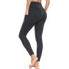 Ewedoos Women’s Yoga Pants with Pockets Leggings for Women Tummy Control Workout Leggings for Women Compression Leggings(Charcoal Black Buttery Soft Leggings)