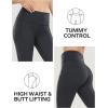 Ewedoos Women’s Yoga Pants with Pockets Leggings for Women Tummy Control Workout Leggings for Women Compression Leggings(Charcoal Black Buttery Soft Leggings)