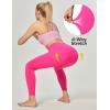 Ewedoos Women’s Yoga Pants with Pockets Leggings for Women Tummy Control Workout Leggings for Women Compression Leggings(Hot Pink Leggings)