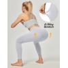 Ewedoos Women’s Yoga Pants with Pockets Leggings for Women Tummy Control Workout Leggings for Women Compression Leggings(Light Grey)