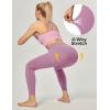 Ewedoos Women’s Yoga Pants with Pockets Leggings for Women Tummy Control Workout Leggings for Women Compression Leggings(Pink Leggings)