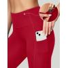 Ewedoos Women’s Yoga Pants with Pockets Leggings for Women Tummy Control Workout Leggings for Women Compression Leggings(Red Leggings)