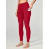 Ewedoos Women’s Yoga Pants with Pockets Leggings for Women Tummy Control Workout Leggings for Women Compression Leggings(Red Leggings)