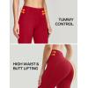 Ewedoos Women’s Yoga Pants with Pockets Leggings for Women Tummy Control Workout Leggings for Women Compression Leggings(Red Leggings)