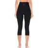 Ewedoos womens Capri(Black Capris)