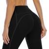 Ewedoos womens Capri(Black Leggings)