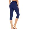 Ewedoos womens Capri(Blue)