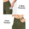 Ewedoos womens Capri(Dark Green Capris Water Resistant)