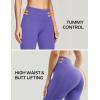 Ewedoos womens Capri(Lavender Purple Leggings)