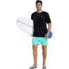 Men’s Swim Shirt Quick Dry Sun Shirts UPF50+ Rash Guard for Men Short Sleeve UV Sun Protection Beach Shirts(Black)