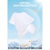 Men’s Swim Shirt Quick Dry Sun Shirts UPF50+ Rash Guard for Men Short Sleeve UV Sun Protection Beach Shirts(White)