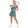 Womens Tennis Dress, Athletic Dress with Built-in Bra & Shorts Pockets Summer Dresses for Women Golf Outfits for Workout(Magic Mint)