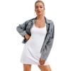 Womens Tennis Dress, Athletic Dress with Built-in Bra & Shorts Pockets Summer Dresses for Women Golf Outfits for Workout(White)