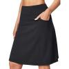 Ewedoos 20″ Knee Length Skorts Skirts for Women with Pockets Golf Tennis Skirt High Waisted Athletic Skorts Casual Summer(Black)