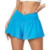 Ewedoos Athletic Shorts for Women Flowy Running Shorts for Women High Waisted Butterfly Preppy Clothes Skorts for Woman(Blue)