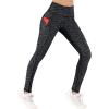 Ewedoos Fleece Lined Leggings Women Thermal Leggings for Women with Pockets High Waisted Winter Warm Tights Pants Clothes(New Charcoal)